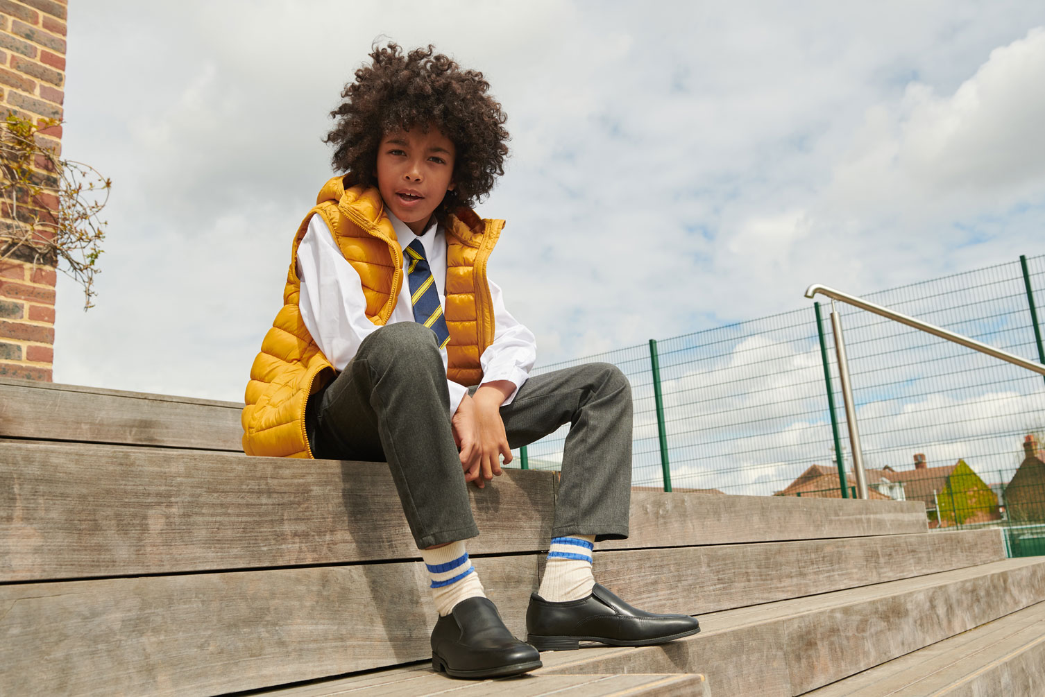 Girl and boy wearing Start-Rite Shoes