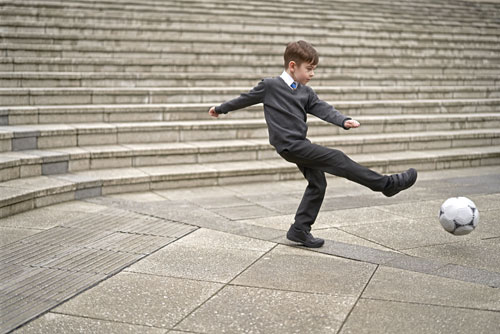 Boy Wearing School Uniform