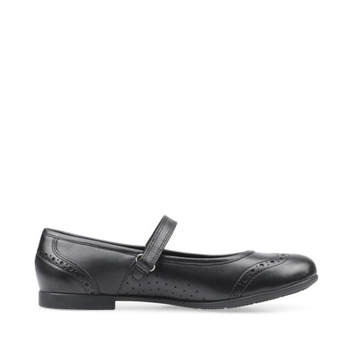 Impress, Black leather girls rip-tape school shoes