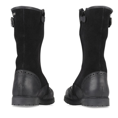 Toasty, Black leather girls zip-up water resistant boots