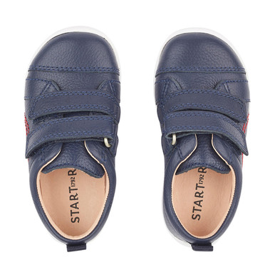 Tree House, Navy leather boys rip-tape first walking shoes