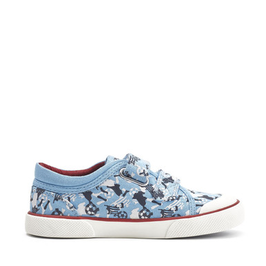 Kickabout, Blue football boys rip-tape canvas shoes