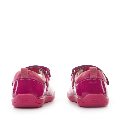 Fairy Tale, Berry glitter patent girls rip-tape first walking shoes