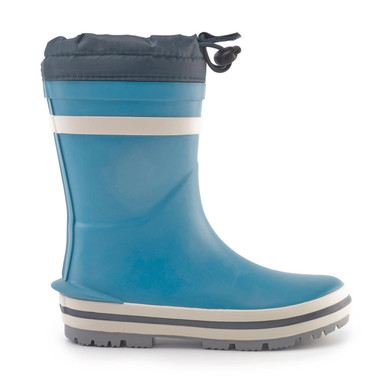 Little Puddle, Blue slip on waterproof wellies