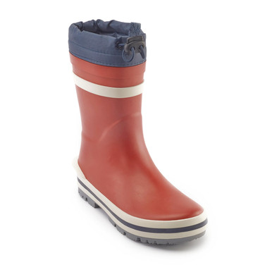 Little Puddle, Red slip on waterproof wellies