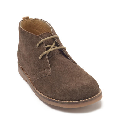 Autumn, Brown suede lace-up desert boots