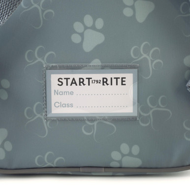 Things, Grey coated fabric/dog print school backpack