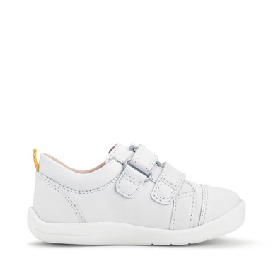 Maze, White leather casual rip-tape first walking shoes