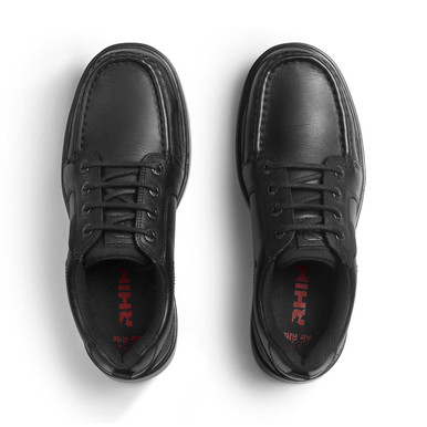 Cadet, Black leather boys lace-up school shoes