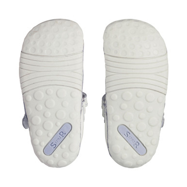 Wiggle, White patent girls t-bar pre-walker shoes