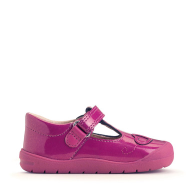 Party, Berry glitter patent girls rip-tape first walking shoes