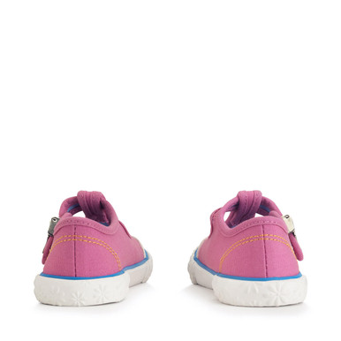Anchor, Pink girls t-bar buckle canvas shoes