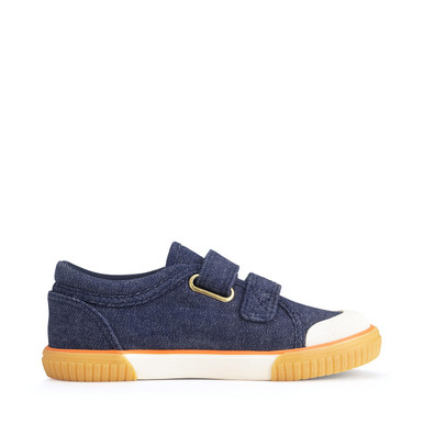 Sandy Beach, Denim boys and girls closed rip-tape canvas shoes