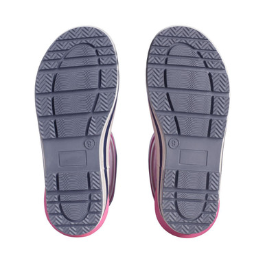 Little Puddle, Pink daisy girls waterproof slip-on wellies