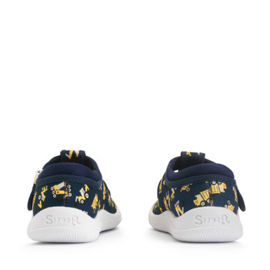 Start-Rite Shoes Wriggles, T-bar Navy Digger Print Buckle First Walking Shoes