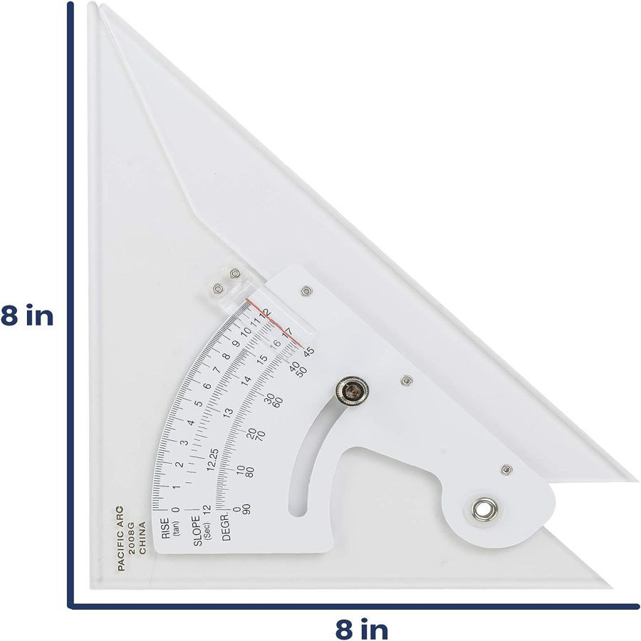 Adjustable Set Square Triangle Ink Edge | Alfaplanhold