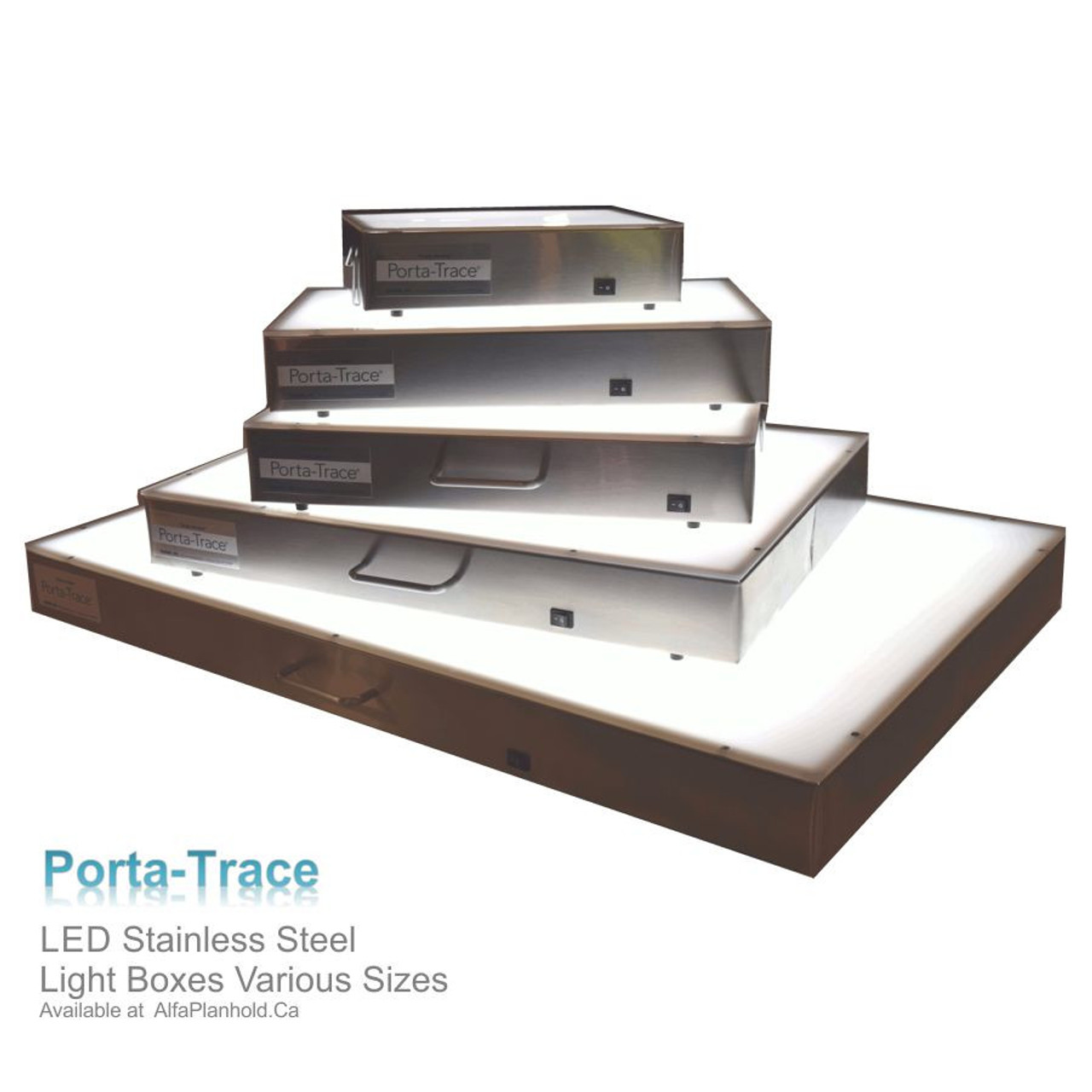 Gagne Porta-Trace Stainless Steel 24 x 36 LED Light Box 2436-LED