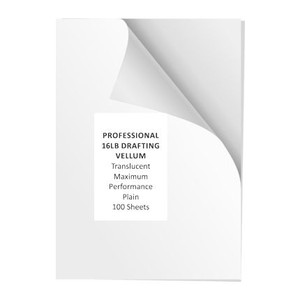 Professional Drafting Vellum 22" x 34" Pack of 100 Sheets 10201522 - AlfaPlanhold Canada Professional Drafting Vellum 22" x 34" Pack of 100 Sheets 10201522 - AlfaPlanhold Canada