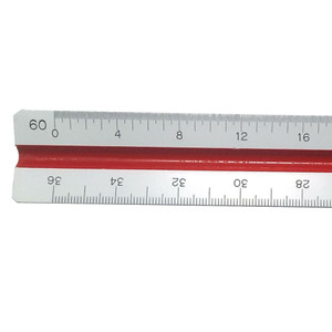 Triangular Ruler Imperial Engineering Scale Hi Impact 12" Professional Triangular Ruler C35E - AlfaPlanhold Canada