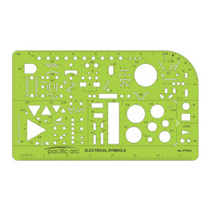 Electrical Symbols Template with 135 openings PT-415 - AlfaPlanhold Canada Electrical Symbols Template with 135 openings PT-415 - AlfaPlanhold Canada