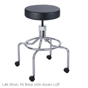 Safco Lab Stool Manual High Base Black 3433BL - AlfaPlanhold Canada Safco Lab Stool Manual High Base Black 3433BL - AlfaPlanhold Canada