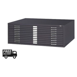 Safco 10-Drawer Steel Flat File for 30" x 42" Documents 4986BL - AlfaPlanhold Canada Safco 10-Drawer Steel Flat File for 30" x 42" Documents 4986BL - AlfaPlanhold Canada