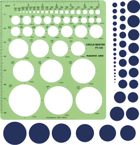 Pacific Arc PT145 Template Circle Master with circles - AlfaPlanhold.Com Pacific Arc PT145 Template Circle Master with circles - AlfaPlanhold.Com