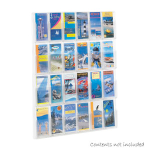 Safco Reveal™ 24 Pamphlet Display, Acrylic Brochure Holder 5601CL - AlfaPlanhold.Com Safco Reveal™ 24 Pamphlet Display, Acrylic Brochure Holder 5601CL - AlfaPlanhold.Com