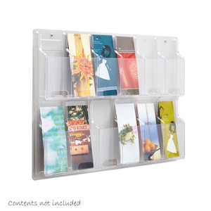Safco Reveal™ 12 Pamphlet Display, Acrylic Brochure Holder 5604CL - AlfaPlanhold.Com Safco Reveal™ 12 Pamphlet Display, Acrylic Brochure Holder 5604CL - AlfaPlanhold.Com