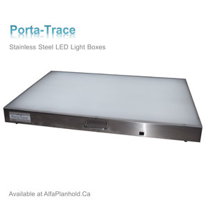 Gagne Porta-Trace LED Stainless Steel Light Box 18" x 24" 1824-L - AlfaPlanhold.Com Gagne Porta-Trace LED Stainless Steel Light Box 18" x 24" 1824-L - AlfaPlanhold.Com