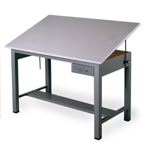 Mayline Ranger Drafting Table 60"W x 37.5"D with Tool Drawer angle - AlfaPlanhold Canada Mayline Ranger Drafting Table 60"W x 37.5"D with Tool Drawer angle - AlfaPlanhold Canada
