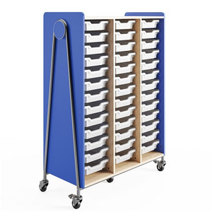 Whiffle Typical 12 Triple 60" Mobile Tote Cart Storage Stores 39 Totes 3932SBU  - Alfa Planhold Canada Whiffle Typical 12 Triple 60" Mobile Tote Cart Storage Stores 39 Totes 3932SBU  - Alfa Planhold Canada