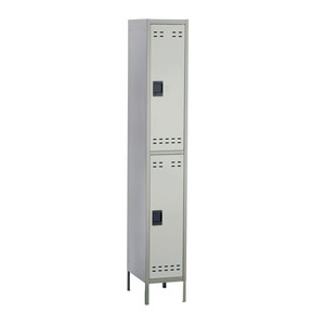 Safco Double Tier Metal Locker in Gray 5523GR - AlfaPlanhold Canada Safco Double Tier Metal Locker in Gray 5523GR - AlfaPlanhold Canada