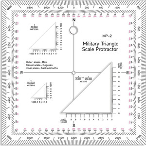 Military Style Coordinate Scale Map Reading and Protractor, Military Protractor for Land Navigation - AlfaPlanhold Canada Military Style Coordinate Scale Map Reading and Protractor, Military Protractor for Land Navigation - AlfaPlanhold Canada