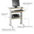 Muv Standing Desk with Wheels  1929GR - AlfaPlanhold Canada