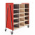 Whiffle Typical 11 Triple 48" Mobile Storage Cart 3931RED - Alfa Planhold Canada