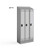 Safco Triple Sloped Metal Locker Hood Addition shown with locker 5518GR - AlfaPlanhold Canada