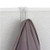 Onyx™ Mesh Coat Hook in Silver with clothes - Alfa Planhold Canada