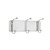 Safco Onyx Mesh Wall Rack 5 Hooks in Silver - Alfa Planhold Canada