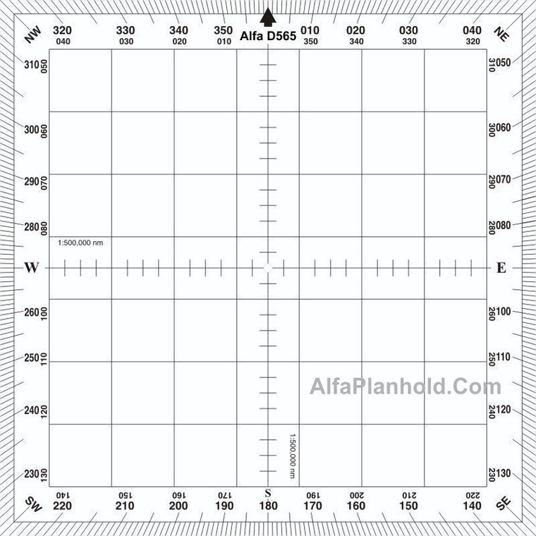 Navigational Douglas Protractor 5" x 5", Aviation Protractor - AlfaPlanhold Canada