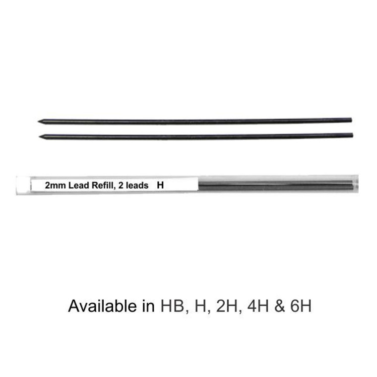 Pacific Arc 2mm Graphite Leads H Pack of 2 Leads R-2 H - AlfaPlanhold.Com