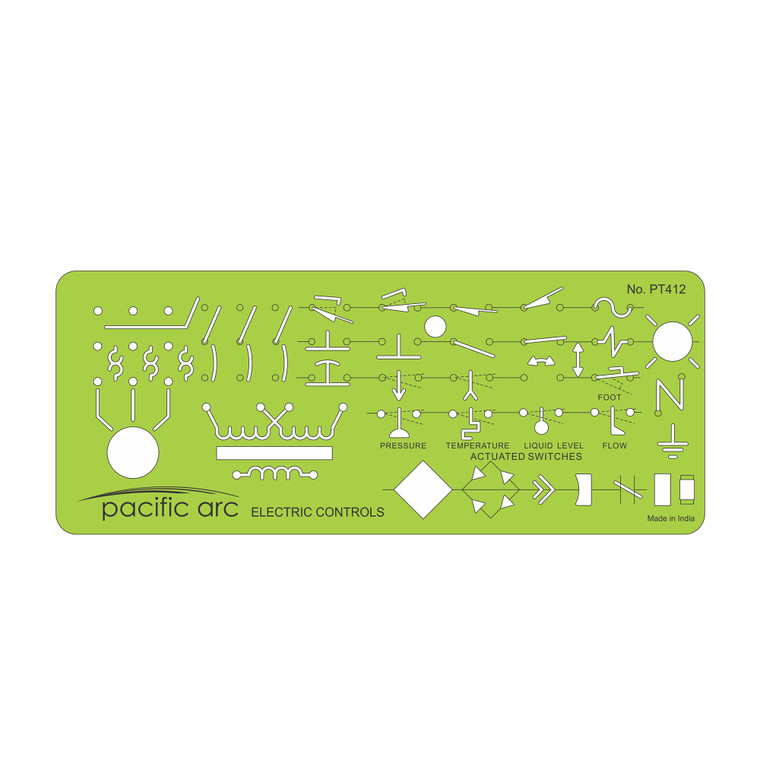 Pacific Arc Electronic Controls Template with 83 openings PT-412 - AlfaPlanhold.Com
