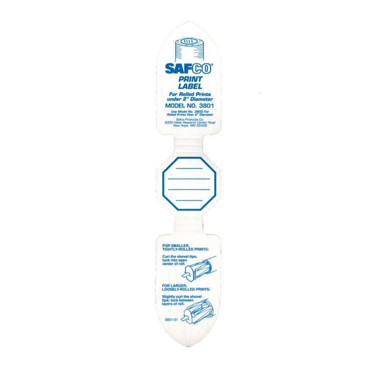 Safco Rolled Blueprint Labels Small 1 ½” Wide 50 pack - 3801 - AlfaPlanhold.Com