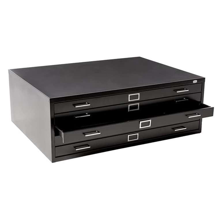 Safco 5-Drawer Steel Flat File for 30" x 42" Documents 4996BL - AlfaPlanhold.Com