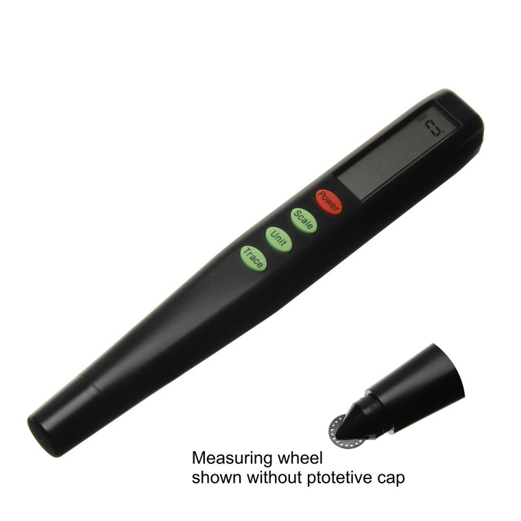 Koizumi's Pen-Based Digital Map Meter CV-10 Black - AlfaPlanhold.Com