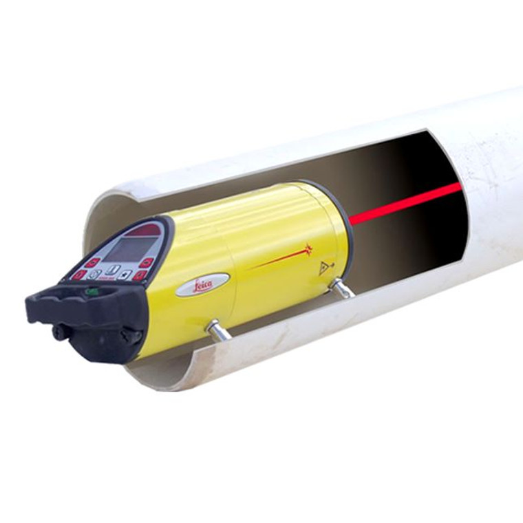 Leica Piper 200 Self Leveling Pipe Laser with Red Beam in Pipe - AlfaPlanhold.Com