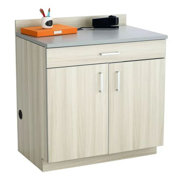 1701VS Safco Two Doors One Drawer One Adjustable Shelf Base Cabinet in Vanilla/Gray 1701VS - AlfaPlanhold Canada