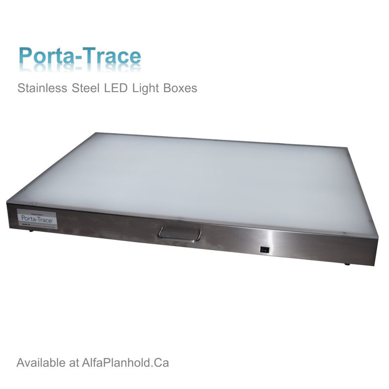 Gagne Porta-Trace LED Stainless Steel Light Box 18" x 24" 1824-L - AlfaPlanhold.Com