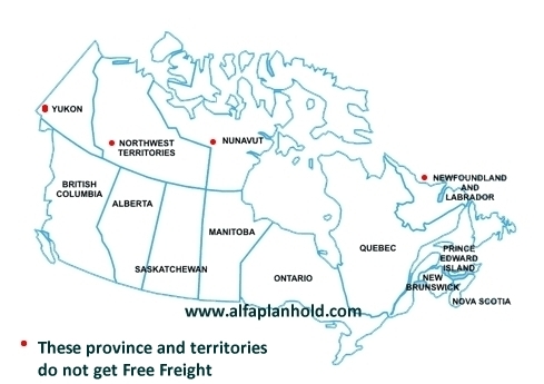 Free Shipping Map