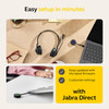 Jabra Engage 55 SE (Second Edition) Dual-Ear Wireless Headset w/Link 400 USB-A DECT Adapter – Noise-Cancelling Microphone, Extensive Range – MS Teams Certified, Works with All Other Platforms, Black | Brand New